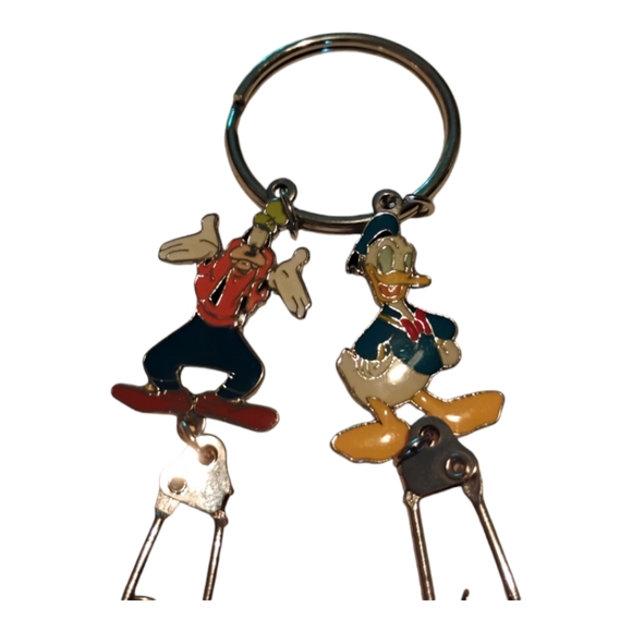 Disney goofy and Donald keychain holders charm holders